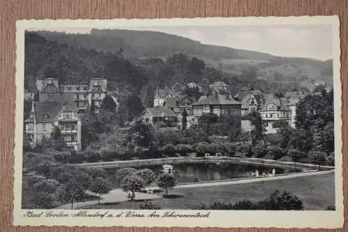 Ak Bad Sooden - Allendorf a. d. Werra, Am Schwanenteich, um 1910 nicht gelaufen