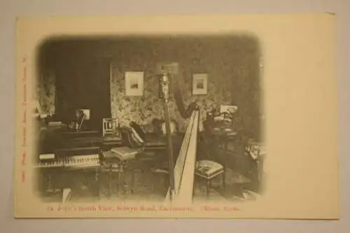 Ak St. John´s South View, Selwyn Road, Eastbourne Music Room 1910 nicht gelaufen