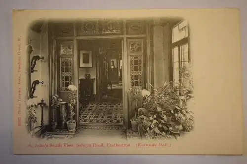 Ak St. John´s South View, Selwyn Road, Eastbourne Entrance Hall, um 1910