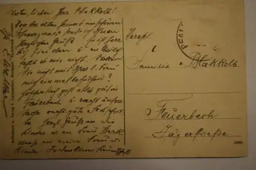 Ak Nördlingerhütte b. Pfalzgrafenweiler, um 1910  gelaufen