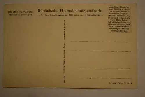 Ak Der Dom zu Meissen, Nördliches Seitenschiff, um 1910 nicht gelaufen