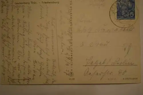 Ak Leutenberg Thür. Friedensburg, um 1957 gelaufen