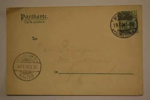 Ak An der Schneegrube, Riesengebirge 1904 gelaufen