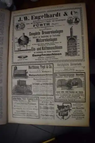 Allgemeine Brauer -und Hopfenzeitung 1903 Band 1, Januar - Juni, gebunden, Bier