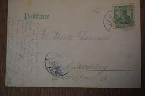 Ak Gruss aus Arenberg, Seidenkarte, 1905 gelaufen