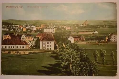 Ak Rastenburg Ostpreußen, Blick vom Wasserturm, um 1917 gelaufen