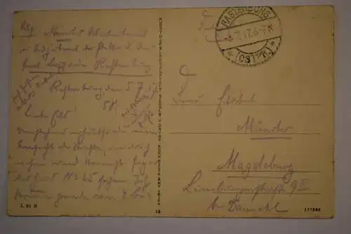 Ak Rastenburg Ostpreußen, Partie an der Kaiserstraße, um 1917 gelaufen