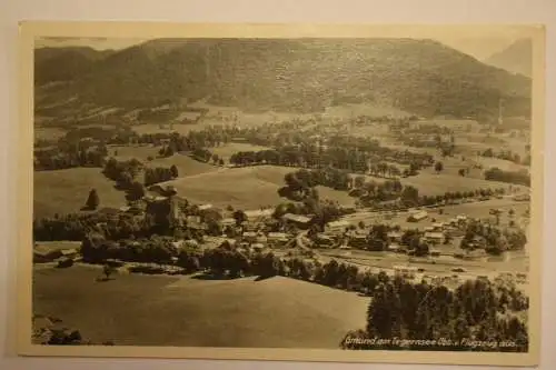 Ak Gmund am Tegernsee, Obb. v. Flugzeug aus, Kaffee Hotel Maximilian, E. Glasl