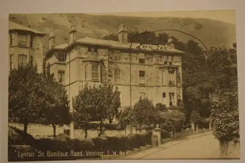 Ak Lynton St. Boniface Road Ventnor I.W.344, um 1910 nicht gelaufen