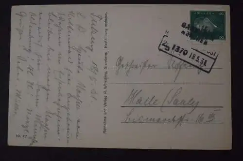 Ak Tutzing, Thomaplatz, Phot. Wörsching, 1931 gelaufen