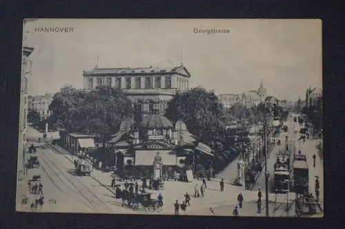 Ak Hannover, Georgstraße, um  1908 gelaufen