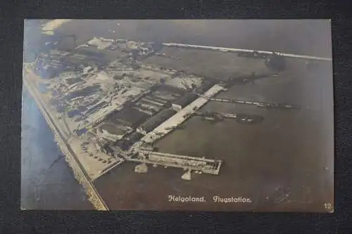 Ak Helgoland, Flugstation, 1923 gelaufen