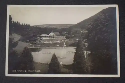 Ak Bad Harzburg, Schwimmbad, um  1908 gelaufen