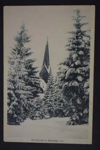 Ak Die Kirche in Schierke i. H., 1920 gelaufen