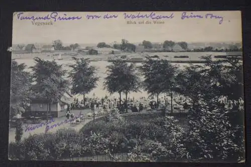 Ak Vegesack, Blick auf die Weser,  1911 gelaufen