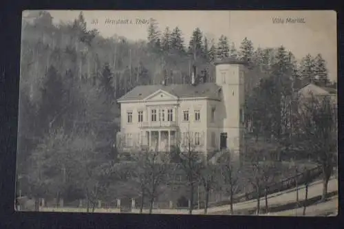 Ak Arnstadt i. Thür., Villa Marlitt, 1910 gelaufen