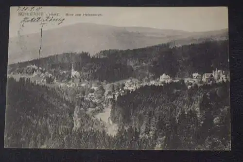 Ak Schierke i. Harz, Blick von Helenenruh, 1911 gelaufen