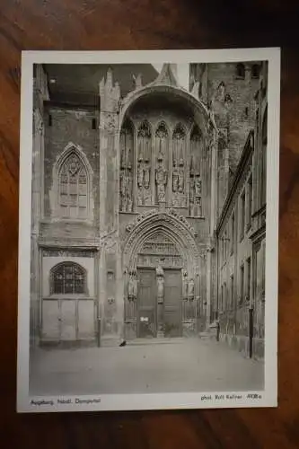 Ak Augsburg Nördl. Domportal, phot. Rolf Keller, um 1940 nicht gelaufen