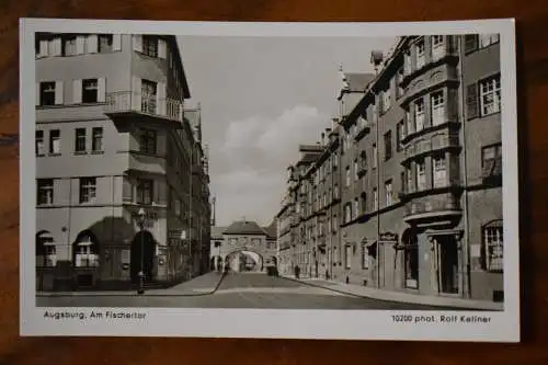 Ak Augsburg, Am Fischertor, phot. Rolf Keller, um 1940 nicht gelaufen