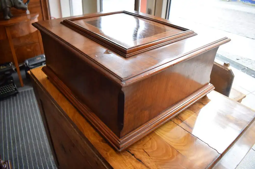 Polyphon A. Quednow Aschersleben, 39,5cm Platten 39 Stück, voll funktionstüchtig 4