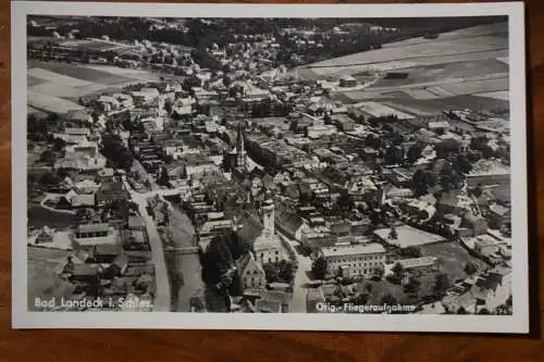 Ak Bad Landeck i. Schlesien, Orig. Fliegeraufnahme, um  1930 nicht gelaufen