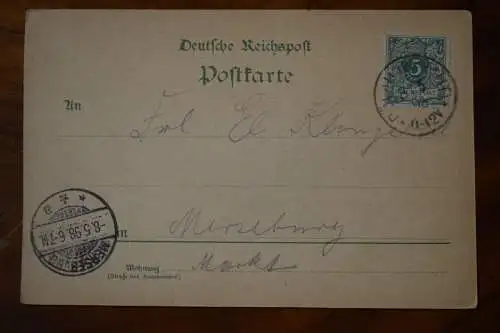 Ak Halle / Saale, Gruss aus Halle´s Umgebung, Hallescher Ruderverein, 1898 gel.