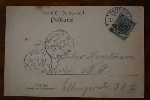 Ak Gruss aus Pankow, Gesammt-Ansicht, um  1900 gelaufen
