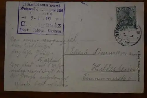 Ak Souvenir de la Schlucht, Cheval Blanc, Holzschlitter, Hotel, um 1910 gelaufen