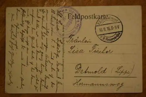 Ak Evangelischer Gottesdienst auf Kaisertreu, um 1916 gelaufen