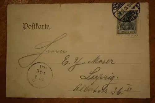 Ak Gruss aus Dresden, Willy Olsen Nachf. von A. Trenkler, Kapellmeister 1906 gel