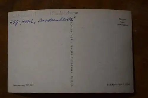 Ak Friedrichsbrunn  HOG Hotel Brockenblick, um 1960 nicht gelaufen