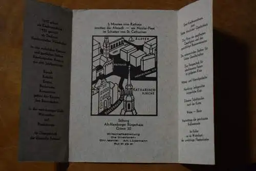 Ak Klappkarte Stiftung Alt-Hamburger Bürgerhaus, Grimm 30, Bürgerhaus 1932