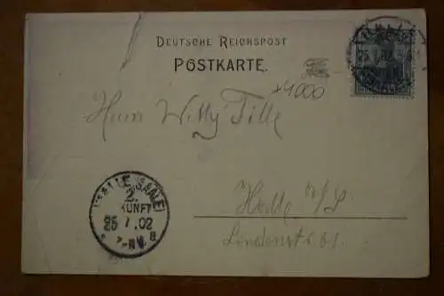 AK Halle / Saale, Klause St. Lukas, um 1902 gelaufen