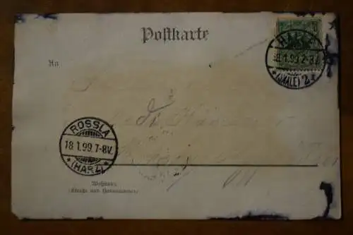 AK Gruss aus Halle / Saale  Grand Hotel Bode und Wintergarten , 1899 gelaufen