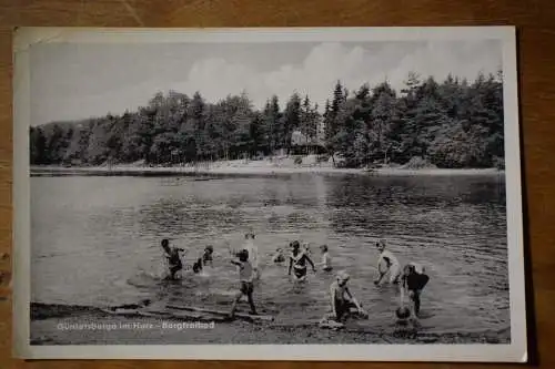 Ak Güntersberge im Harz, Bergfreibad, um 1930 nicht gelaufen