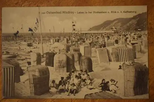 Ostseebad Misdroy, Leben in der Hochsaison, Blick nach dem Kaffeeberg, 1915