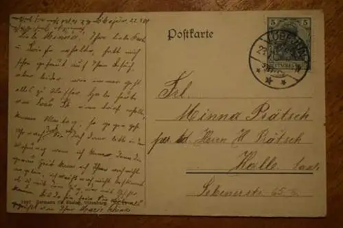 Wilhelmshaven, Signal-Station u. Schleuse, 1909 gelaufen