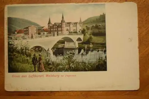 Gruss aus Luftkurort Walsburg bei Ziegenrück, um 1900 nicht gelaufen