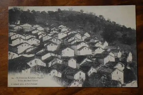 Ak Habitations Kabyles a Tigzirt, Tribu des Beni-Yenni, 1909 gelaufen