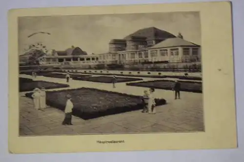 Ak Hauptrestaurant Internationale Baufachausstellung Leipzig 1913, 1913 gelaufen