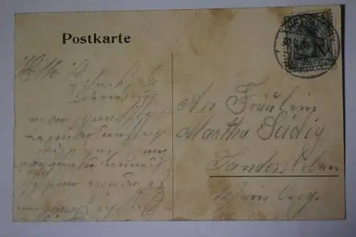 Ak Hettstedt, An der Wipper,  1908 gelaufen