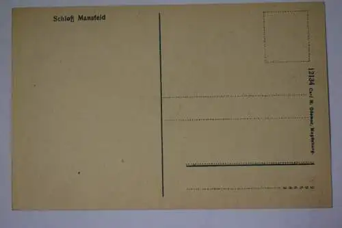 Ak Schloß Mansfeld, um 1915 nicht gelaufen