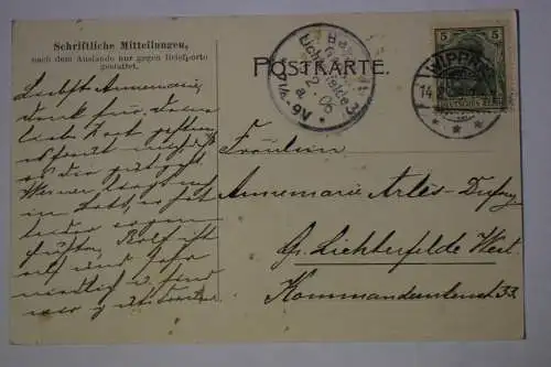 Ak Schloss Rammelburg b. Wippra, 1905 gelaufen