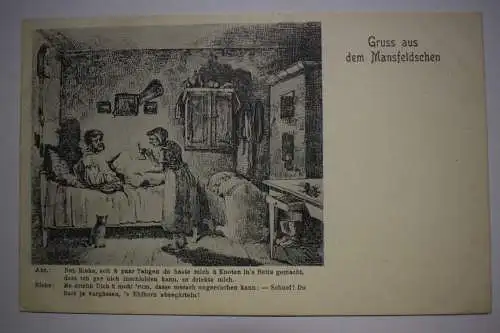 Ak Gruß aus dem Mansfeldschen, Mansfeld, um 1900 nicht gelaufen