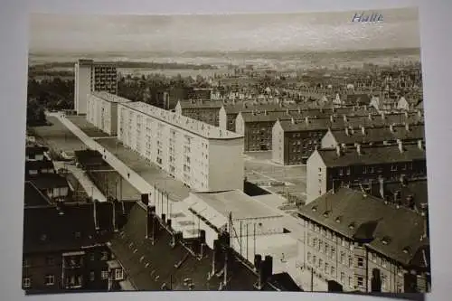 Ak Halle Süd, Blick vom Wasserturm Süd zur Lutherstraße,  um 1974 nicht gelaufen