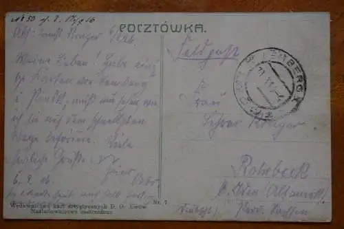 Ak Lwów, Lemberg Sparkasse u. Prager Bank, um 1916 gelaufen