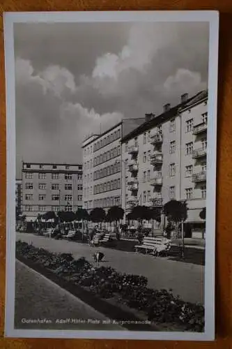 Ak Gotenhafen, Adolf-Hitler-Platz mit Kurpromenade, um 1930 nicht gelaufen