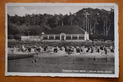 Ak Ostseebad Graal-Müritz, Strand-Kaffee Nauditt, um 1941 gelaufen, Feldpost