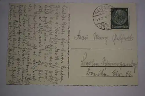 Ak Riesengebirge, Prinz Heinrich Baude, 1937 gelaufen