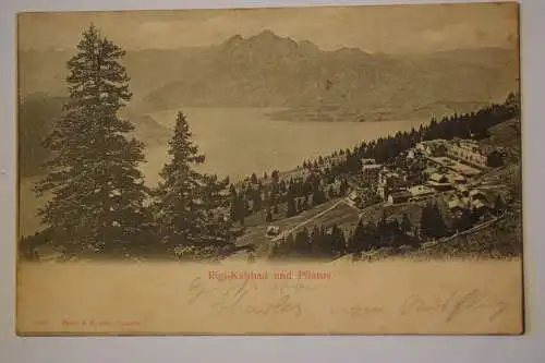 Ak Rigi Kaltbad und Pilatus, 1903 gelaufen